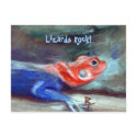 African Rainbow Lizard Postcard by bmthour African Rainbow Lizard Postcard