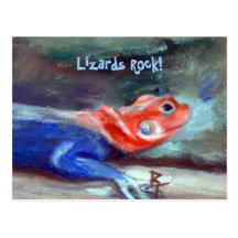 African Rainbow Lizard Postcard