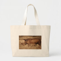 African Rhino mom and baby Bags