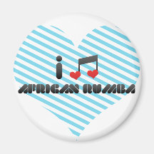 African Rumba Refrigerator Magnets