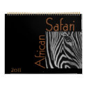 African Safari Calendar calendar
