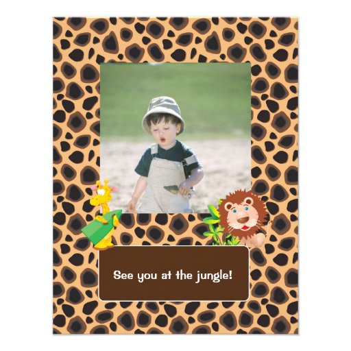African Safari Kid's Birthday Party Invitation