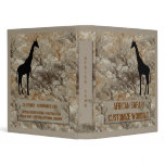African Safari travel or vacation photo binder