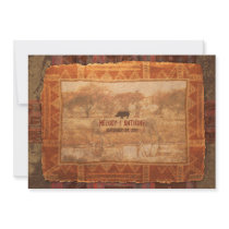 African Safari Wedding Invitation