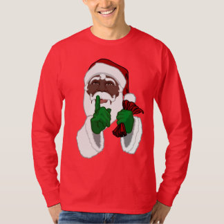 black santa t shirts