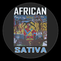 AFRICAN SATIVA stickers