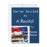 African Sideneck Turtle wearing a santa hat Personalized Invite