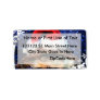 African sideneck turtle wearing santa hat address label