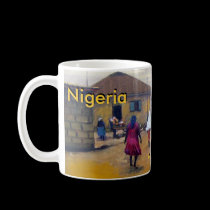 African Street Scene 3_edited, African Street S... mugs