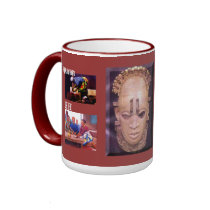 African Street Scene 3_edited, African Women 1a... mugs