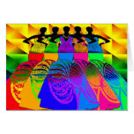 African Style Dream Girls Greeting Cards