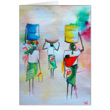 African Style Greeting card