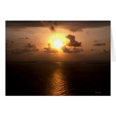 African  Sunset 3 Greeting Cards by CrisIsaac