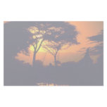African sunset, Arusha National Park, Tanzania Customized Stationery