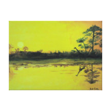 African Sunset Gallery Wrap Canvas