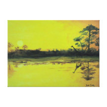 African Sunset Gallery Wrap Canvas