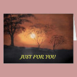 African  Sunset Greeting Card cards
