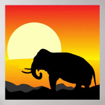 African Sunset Print