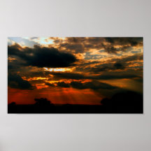 African Sunset Print