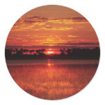 African sunset stickers