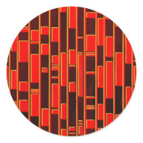 African Textile Inspired Abstract stickers