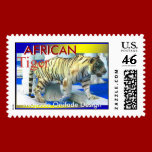 AFRICAN TIGER  Postage stamps