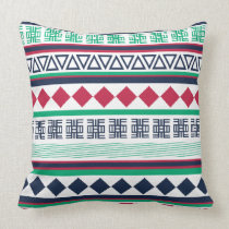 African tribal adinkra pattern by Femi9 Designs Pillow
