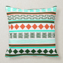 African tribal adinkra pattern by Femi9 Designs Throw Pillows