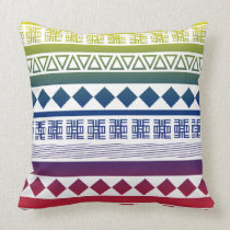 African tribal adinkra pattern by Femi9 Designs Pillow