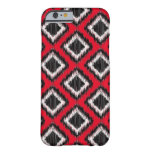 African Tribal Ikat Woven Bold Red and Black Barely There iPhone 6 Case