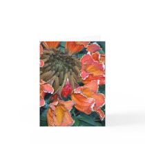 African Tulip Tree Notecard by PaulinSF African Tulip Tree Notecard