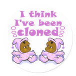 African Twins Baby Gifts Round Sticker