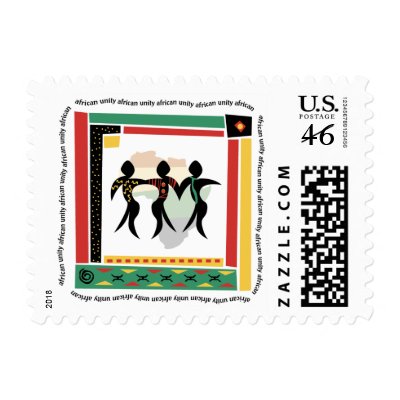 African Unity Stamps by holiday_tshirts