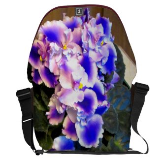 African Violet Blue Messenger Bag