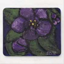 African Violet by Aletta Mes Mousepad