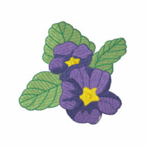 African Violet embroidered shirts