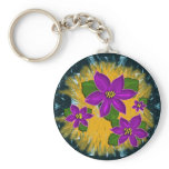 african violet keychain