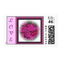 African Violet Love Postage