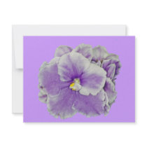 African Violet Purple invitations