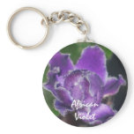 African Violets Keychain