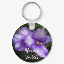 African Violets Keychain by ggbythebay African Violets Keychain