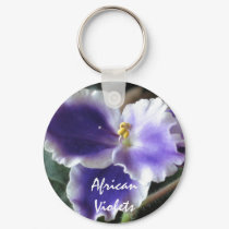 African Violets Keychain by ggbythebay African Violets Keychain