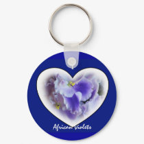 African Violets Keychain by ggbythebay African Violets Keychain