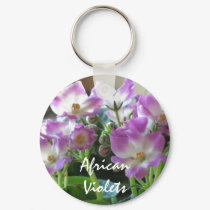 African Violets Keychain by ggbythebay African Violets Keychain