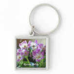 African Violets Keychain