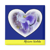 African Violets Magnet