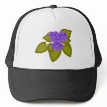 African Violets Purple hats by twopurringcats African Violets Purple hats