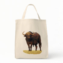 African Water Buffalo Canvas Bag