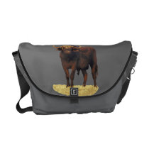 African Water Buffalo Rickshaw Messenger Bag