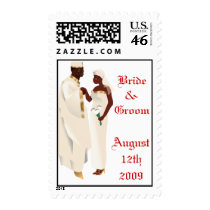 African Wedding Couple postage by SweetRascal African Wedding Couple postage